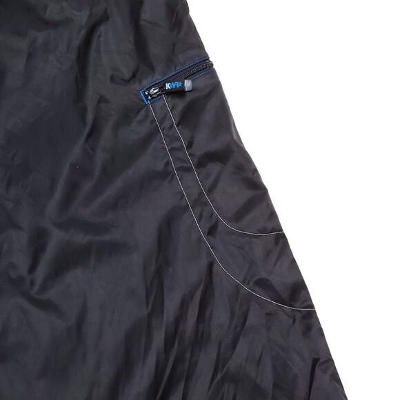 Vtg Kik Wear Baggy Wide Leg Black 90s Raver Skate Cargo Pants PunkCore Nylon Y2K - Picture 14 of 16